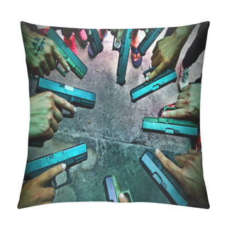 Personality  Guns And Ammunition Pillow Covers