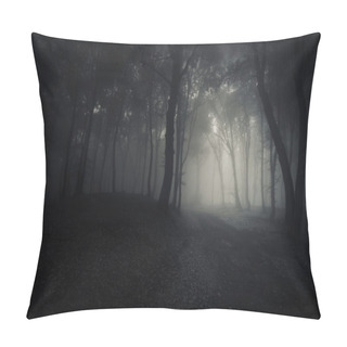 Personality  Old Trees In Dark Forest Pillow Covers