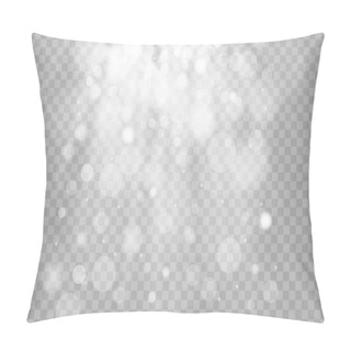 Personality  Shining Light, Stars, Particles, Energy In Transparent Background. Pillow Covers