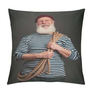 Personality  Handsome Sailor Isolated. Seaman.   Pillow Covers