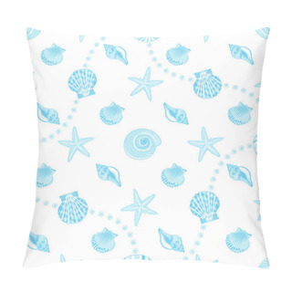 Personality  Seashells Seamless Pattern Pillow Covers