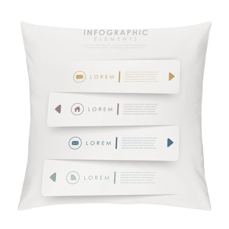 Personality  Modern Design Banners Template Infographic Elements Pillow Covers