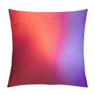 Personality  Abstract Background From Mixed Water And Oil Bubbles In Pink And Purple Color Pillow Covers