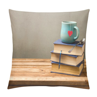 Personality   Tea Cup And Books  Pillow Covers