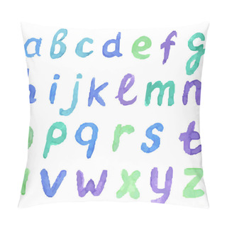 Personality  Watercolor Alphabet Pillow Covers