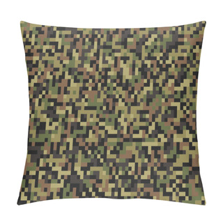 Personality  Seamless Forest Pixel Camouflage Pillow Covers