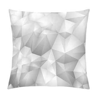 Personality  Polygonal Grey Background Vector Pillow Covers