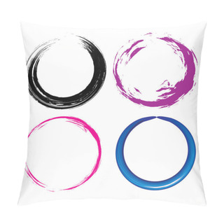 Personality  Grunge Circle Pillow Covers