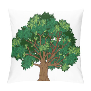 Personality  Vector Oak Tree Pillow Covers