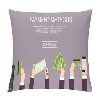 Personality  Concepts For Payment Methods Pillow Covers