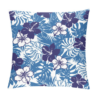 Personality  Repetition Of Hibiscus Pillow Covers