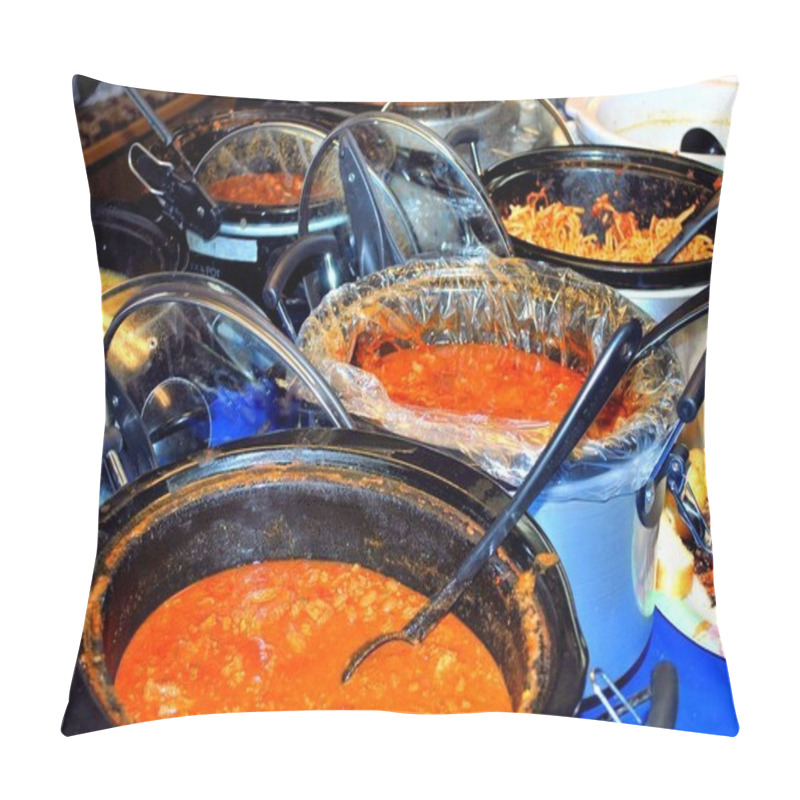 Personality  Pasta potluck dinner. pillow covers