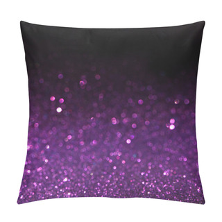 Personality  Purple Background. Pillow Covers