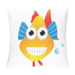 Personality  Funny Colorful Fish Cartoon Pillow Covers