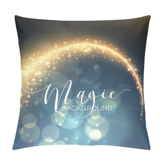 Personality  Starry Glitter Trail Background. Vector Illustration Pillow Covers