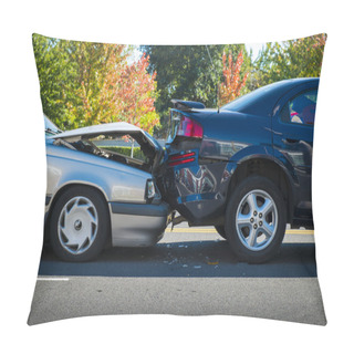 Personality  Auto Accident Involving Two Cars Pillow Covers