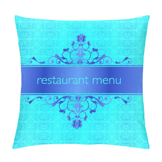 Personality  Restaurant Menu Traditional Design (seamless Pattern) Pillow Covers
