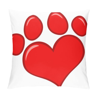 Personality  Love Paw Print Pillow Covers