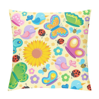 Personality  Spring Theme Seamless Background 1 Pillow Covers
