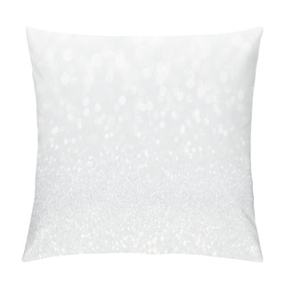 Personality  Defocused Abstract Silver Lights Background Pillow Covers