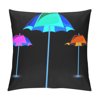 Personality  Beach Umbrellas Pillow Covers