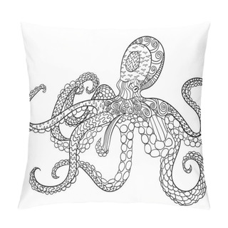 Personality  Octopus With High Details. Pillow Covers