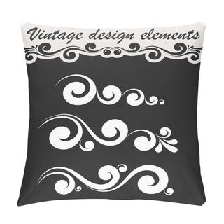 Personality  Classic Design Elements For Wedding Invitations, Menus, Awards, Diplomas And Certificates Pillow Covers