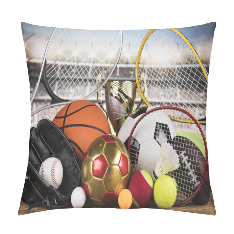 Personality  Balls In Sport, Trophy And Championship Concept Pillow Covers