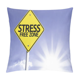 Personality  Stress Free Zone  Road Sign Pillow Covers