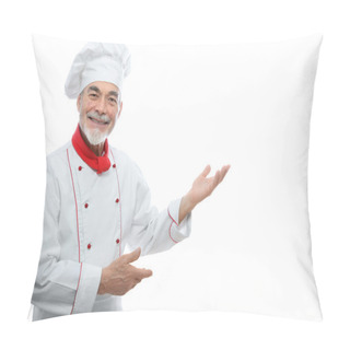 Personality  Portrait Of A Handsome Chef Pillow Covers
