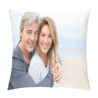 Personality  Mature Couple Embracing Pillow Covers