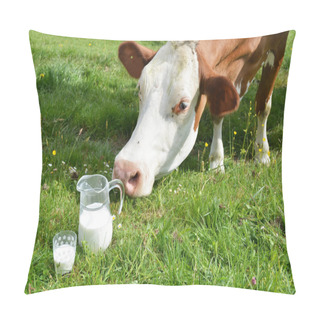 Personality  Milk And Cow. Pillow Covers