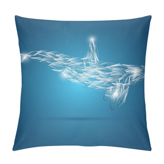 Personality  Abstract Shark Vector, Vector Illustration  Pillow Covers