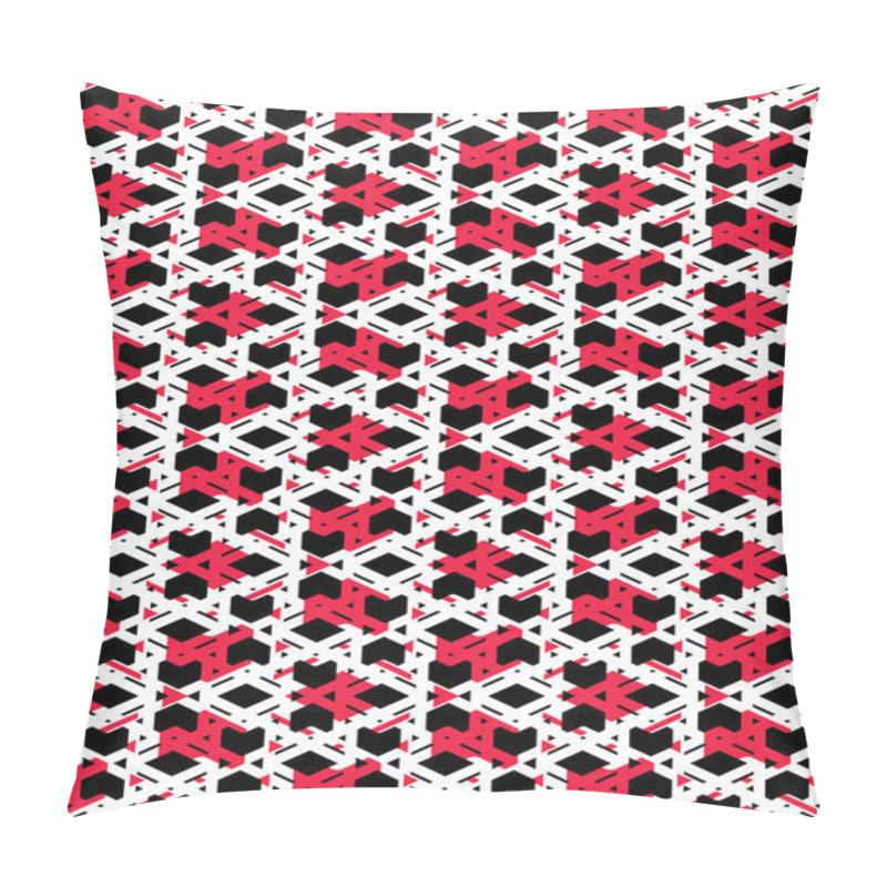 Personality  Red Messy Abstract Seamless Pattern  Pillow Covers