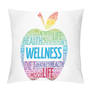 Personality  Wellness Apple Word Cloud Pillow Covers