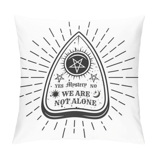 Personality  Ouija Pointer With Rays Vector T-shirt Design Pillow Covers