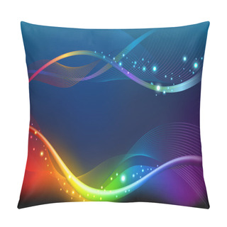 Personality Abstract Rainbow Background Pillow Covers