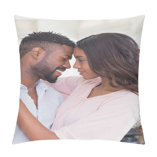 Personality  Happy Couple Spending Time Together Pillow Covers