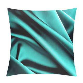 Personality  Luxury Emerald Green Silk Background. Pillow Covers