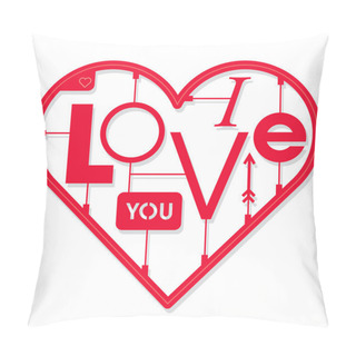 Personality  Heart Shaped Model Kit Pillow Covers