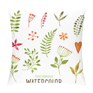 Personality Floral Set With Watercolor Flowers Pillow Covers