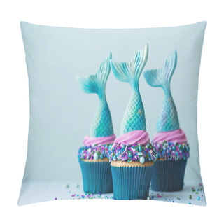 Personality  Mermaid Cupcakes Pillow Covers