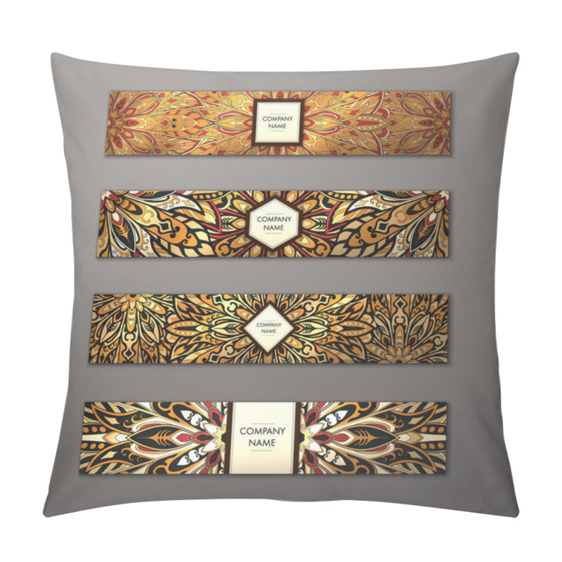 Personality  Banner mandala set. pillow covers