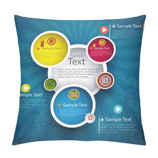 Personality  Colorful Number Option Banners Pillow Covers