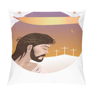 Personality  Jesus Christ With Space For Text  Pillow Covers