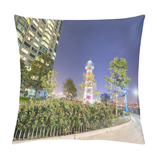 Personality  Buildings Of Jersey City At Night Along Hudson River Pillow Covers
