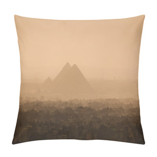 Personality  Cairo City Skyline And Pyramids Pillow Covers