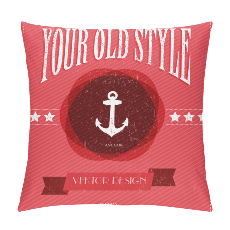 Personality  Card with Vintage anchor pillow covers