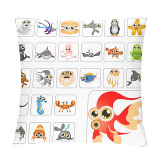 Personality  Cartoon Animals Big Set Pillow Covers
