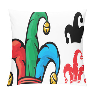 Personality Jester Hat (jester Cap, Cap Of A Joker, Fool Cap) Pillow Covers